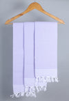 Purple Napkin with White Stripes