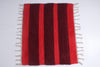Red and Maroon Striped Aasni