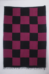 Black and Magenta Check Dari