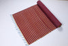 Maroon Yoga Mat with Yellow Stripes