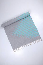 Gray Yoga Mate with Sky Blue Stripes