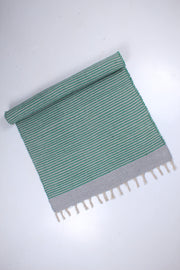 Gray Yoga Mate with Green Stripes