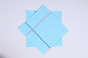 Sky Blue Handkerchief with Blue Border