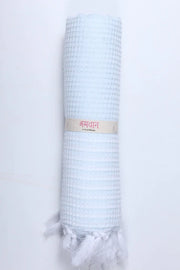 Snow Blue Ultra Soft Bath Towel with White Stripes