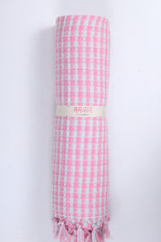 Pink and White Striped Ultra Soft Bath Towel