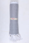 Oxford Grey and White Striped Ultra Soft Bath Towel