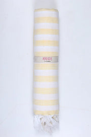 Baby Yellow Ultra Soft Bath Towel with White Stripes