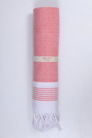 Brick Pink Ultra Soft Khadi Bath Towel