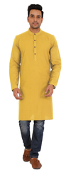 Golden Rod Yellow Full Sleeves Long Kurta