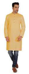 Naples Yellow Full Sleeves Long Kurta