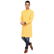 Mustard Yellow Full Sleeves Long Kurta