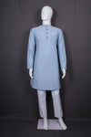 Sky Blue Full Sleeves Long Kurta