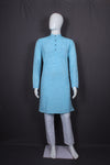 Olympic Blue Full Sleeves Long Kurta