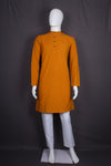 Mustard Yellow Full Sleeves Long Kurta