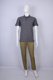 Shadow Gray Polo T-Shirt