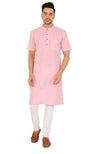 Long Kurta Half Sleeves Pink