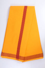 Orange Dhoti Dupatta with Maroon Border