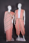 Orange Aahar Joda with Green Border