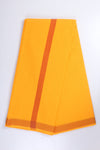 Orange Dhoti Dupatta with Red Border