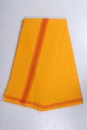 Royal Yellow Dhoti Dupatta with Red Border