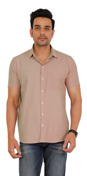 Beaver Brown Half Shirt
