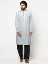 FULL SLEEVES LONG KURTA LIGHT GREY
