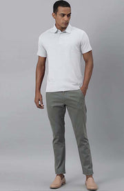 White Half Sleeve Polo T-Shirt