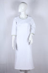 White and Fern Green Long Kurti