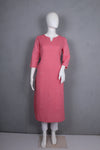 Pink Long Kurti