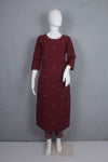Maroon Long Kurti
