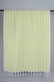 Pista Green Stole with Self Check