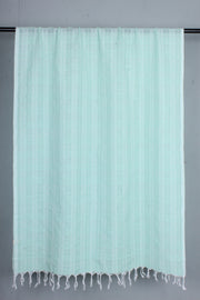 Sea Green Stole with Self Check