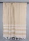 Brown Stole with White Stripes