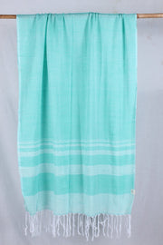 Light Blue Stole with White Stripes