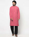 FULL SLEEVES LONG KURTA DARK PINK